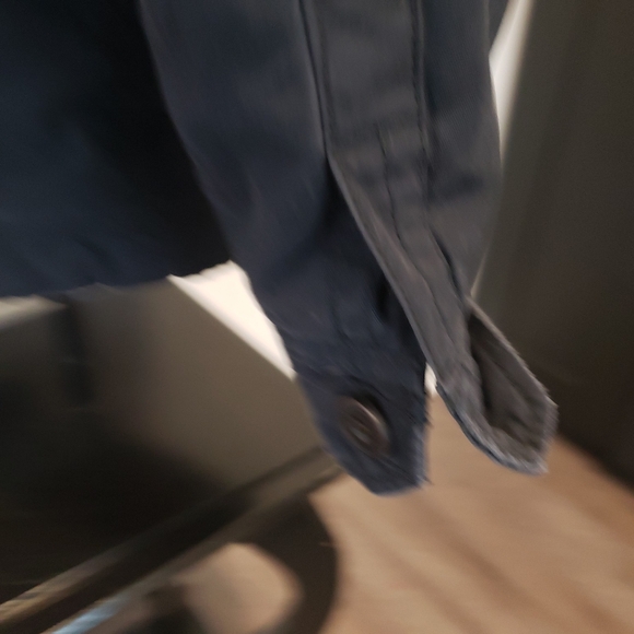 Vintage Abercrombie & Fitch Men's Hooded Military Style Jacket Size Medium Blue - Picture 8 of 16